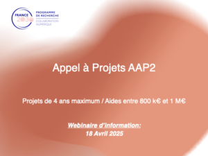 Lire la suite à propos de l’article Appel à Projets (AAP2) – Webinaire d’information & session « pitchs »