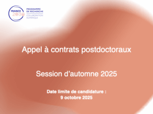 Lire la suite à propos de l’article Appel à contrats postdoctoraux – session automne 2025