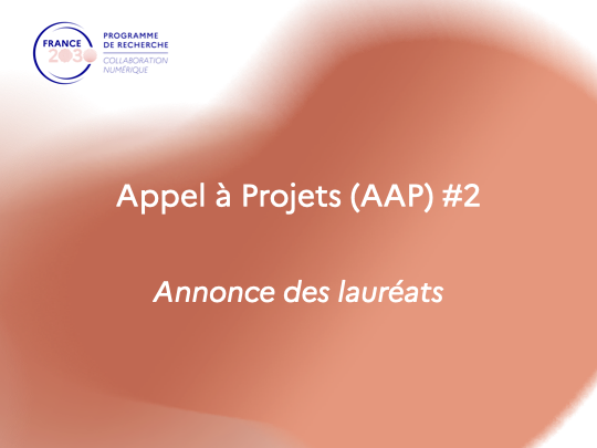 Appel à Projets de Recherche (AAP2) : Les lauréats !